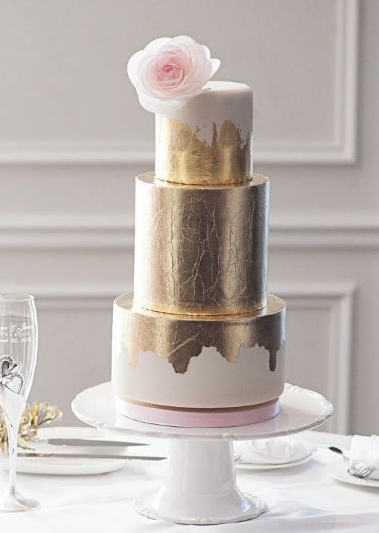 Metallic Wedding Cake